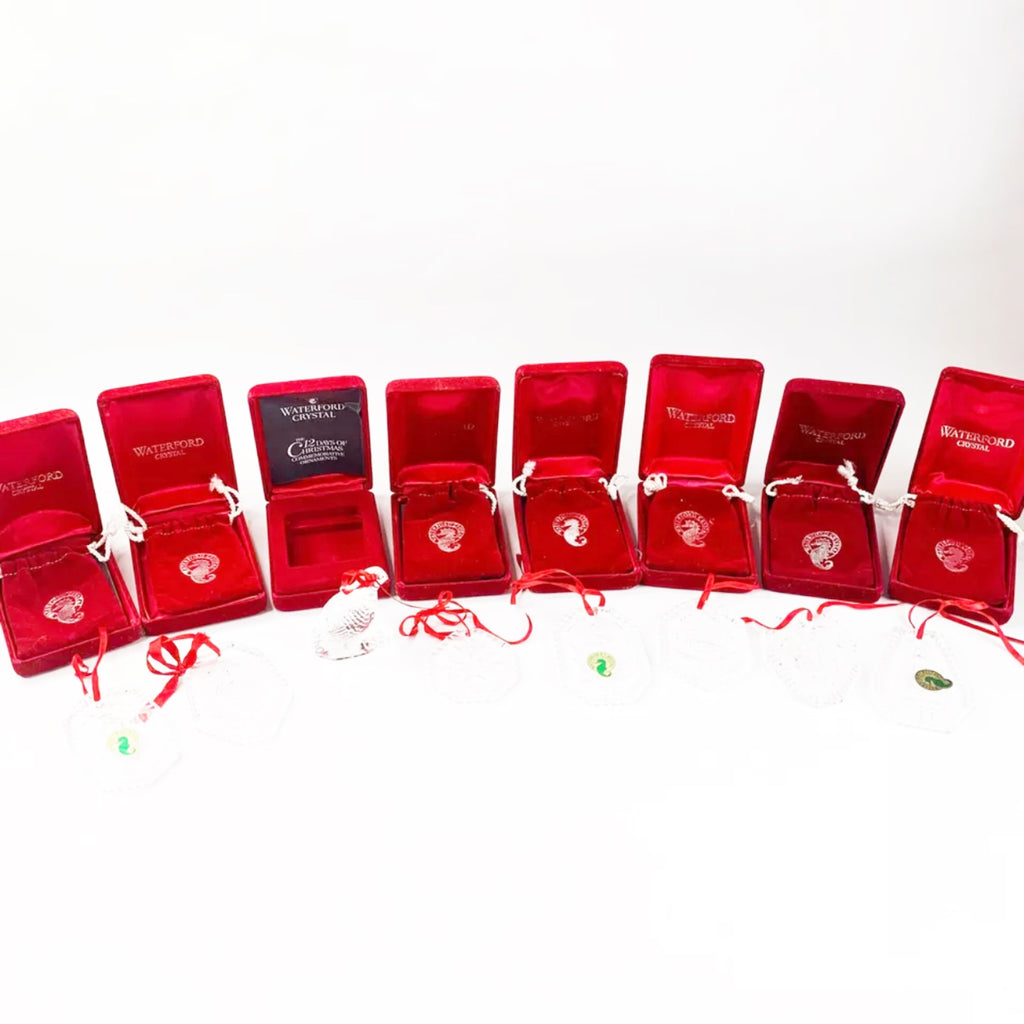Waterford Crystal Ornaments 12 Days of Christmas