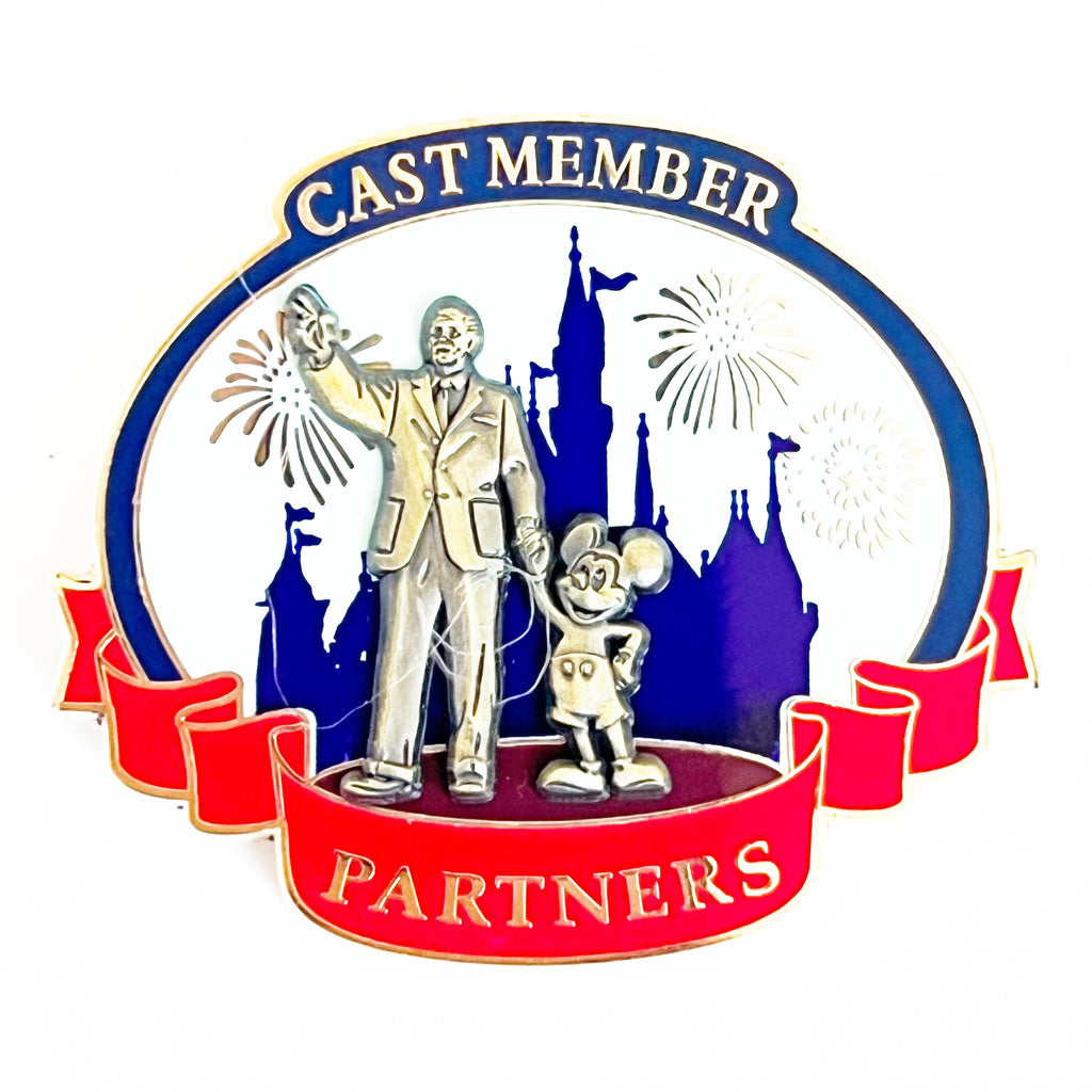 Disney Partners Cast Member Walt & Mickey Sleeping Beauty Castle Pin