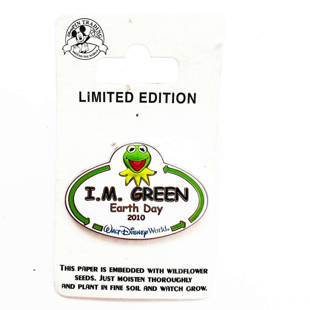 Disney WDW Cast Member 2010 Earth Day Kermit The Frog Muppets LE 1250 Pin