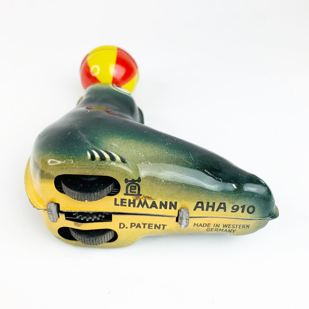 Vintage Lehmann Tin Wind Up Seal West Germany Toy