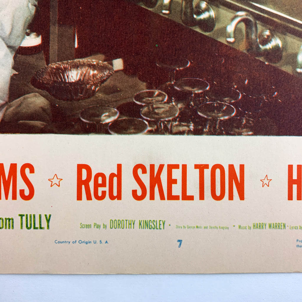 Texas Carnival 1951 MGM Musicals Esther Williams Red Skelton Lobby Card #7