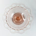 Vintage Pink Glass Open Lace Glass Footed Pedestal Bowl