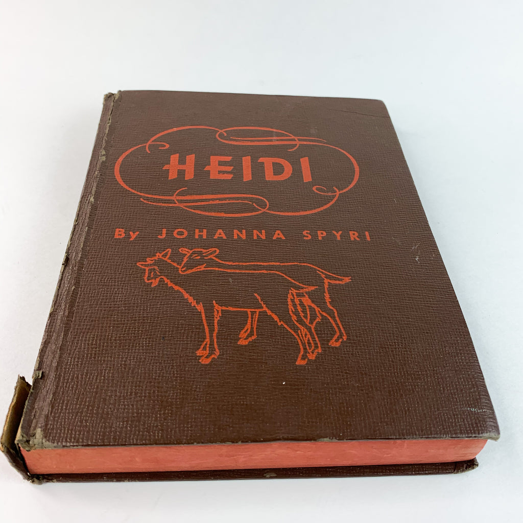 Heidi By Johanna Spyri Hardcover Antique Book 1944