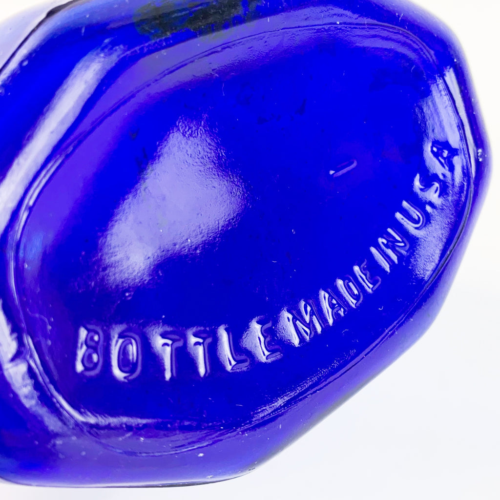 Vintage Squibb Cobalt Blue Glass Medicine Bottle