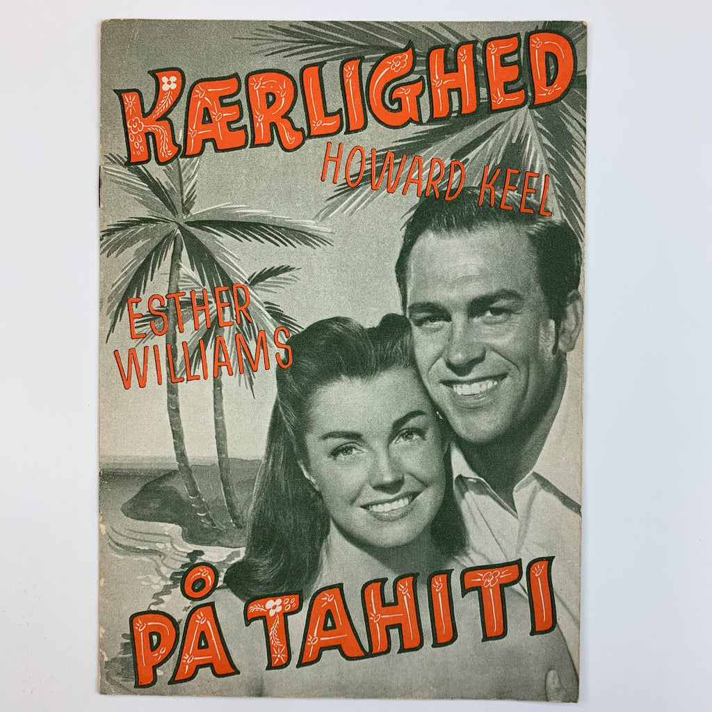 Kaerlighed PA Tahiti Esther Williams Howard Keel Movie Program