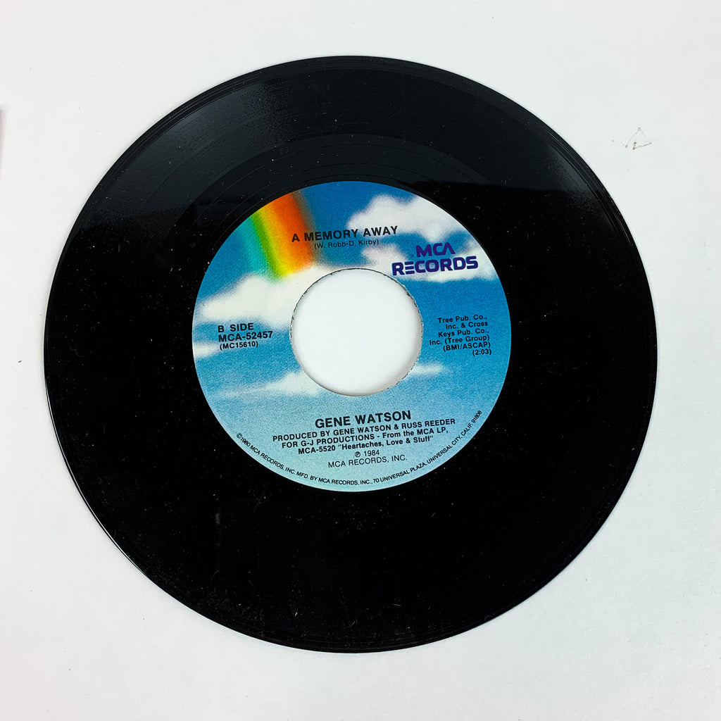 Gene Watson  A Memory Away/Got No Reason Now For Going Home 45 RPM MCA RECORDS