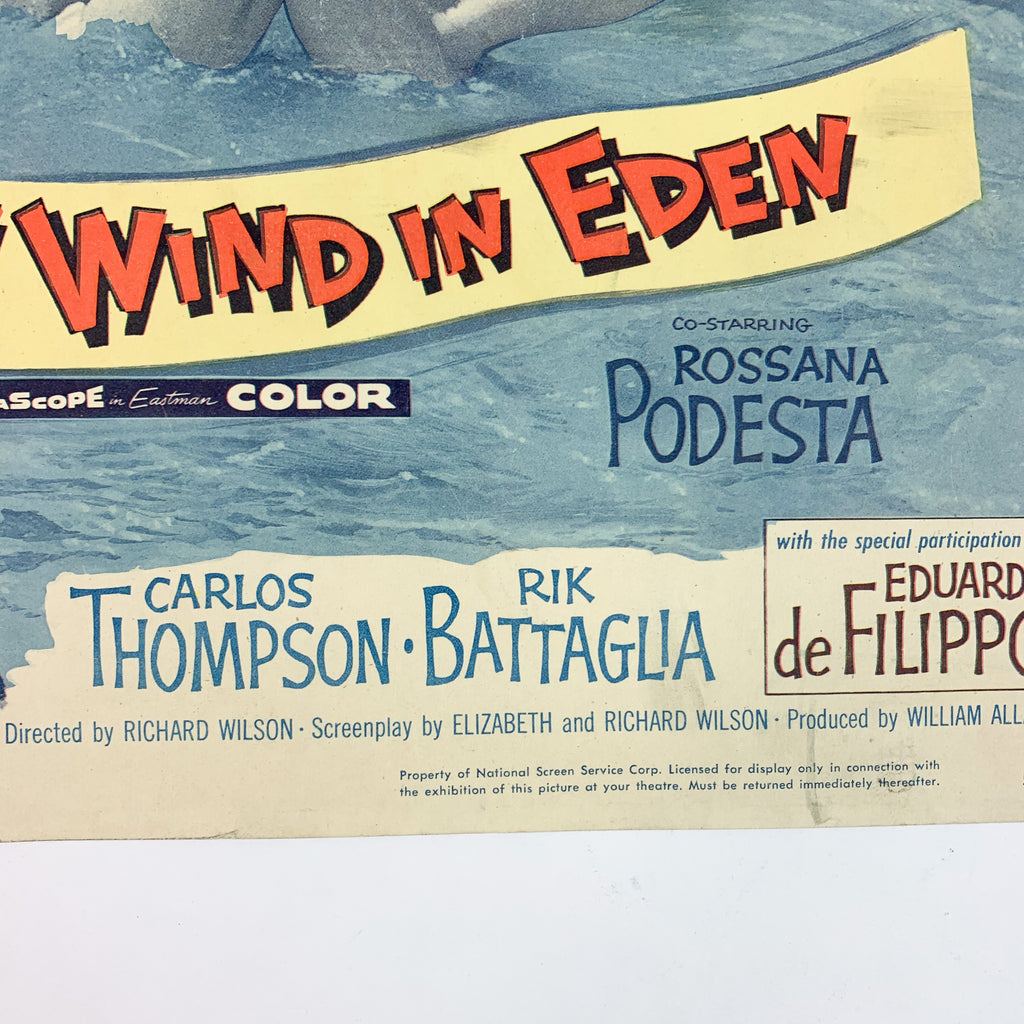 Raw Wind in Eden 1958 CinemaScope Esther Williams Jeff Chandler Lobby Card
