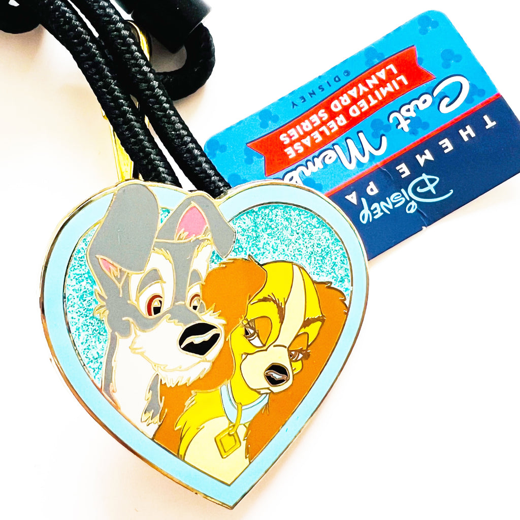 Disney Theme Parks Lady And The Tramp Cast Exclusive Limited Release Lanyard