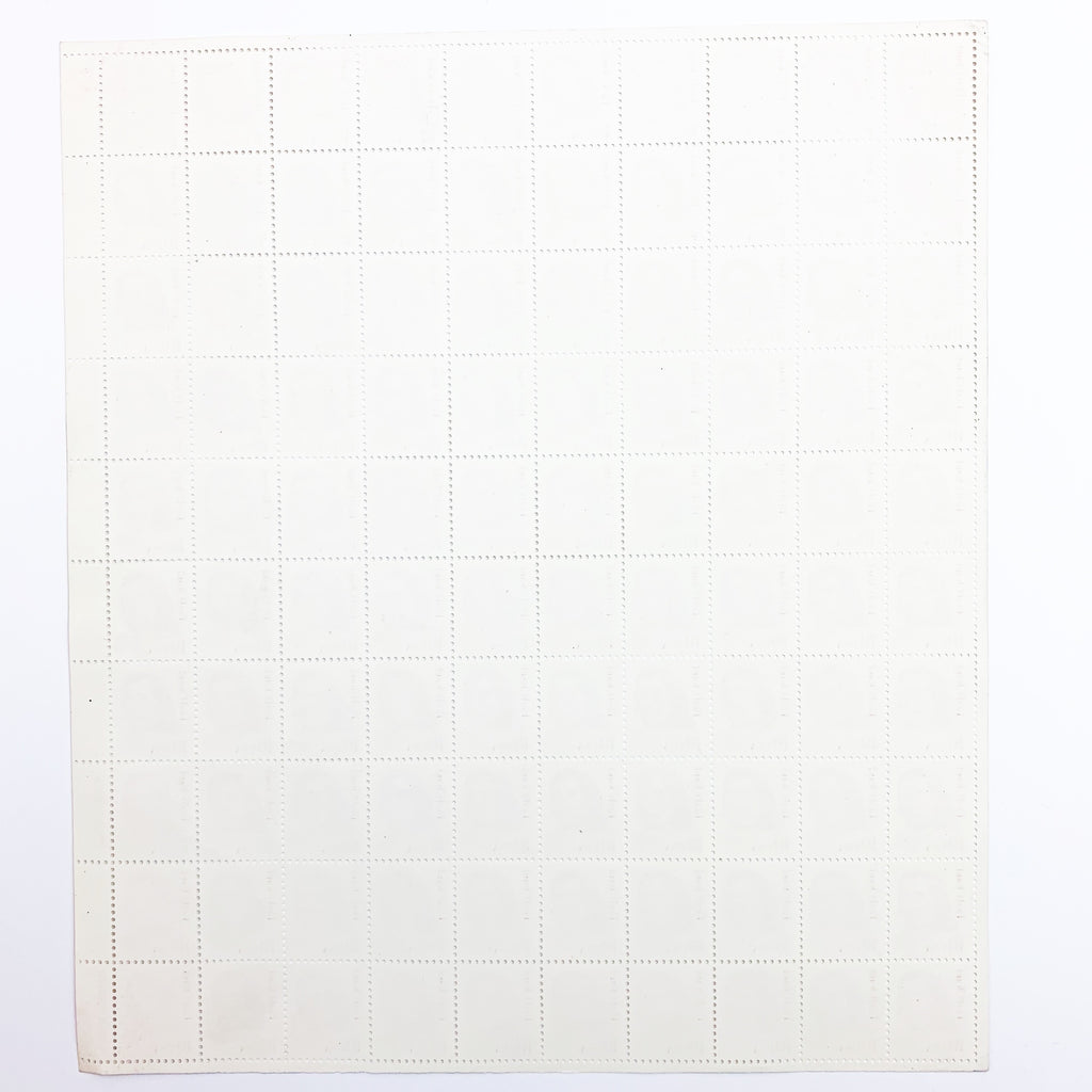 1987 Red Cloud Stamp Sheet 100 USA Stamps 10 Cent