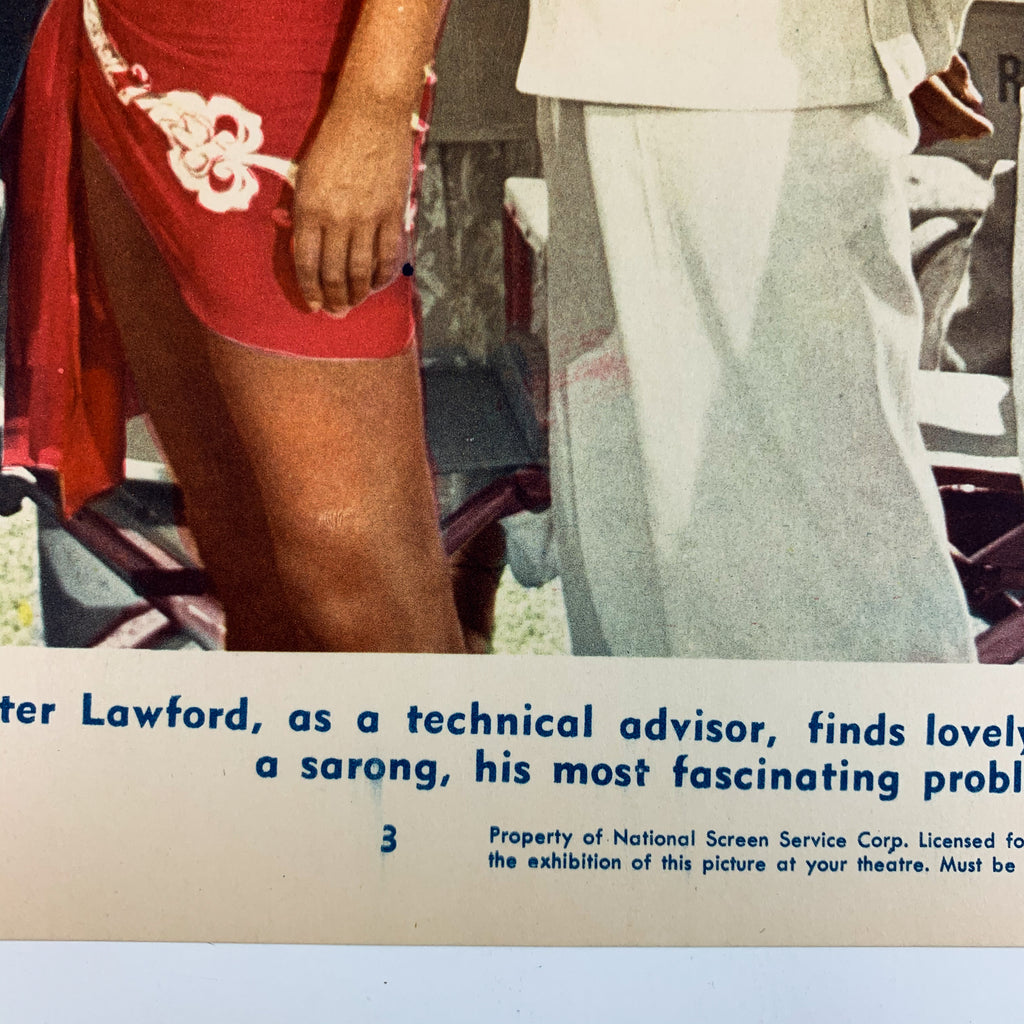 1948 On An Island With You Technicolor Esther Williams Peter Lawford Lobby Card