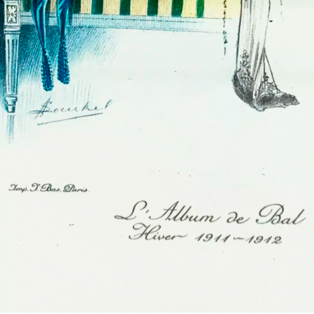 La Femme Chic Alexandre Louchel PARIS No.12 Print Wall Glass Framed Art