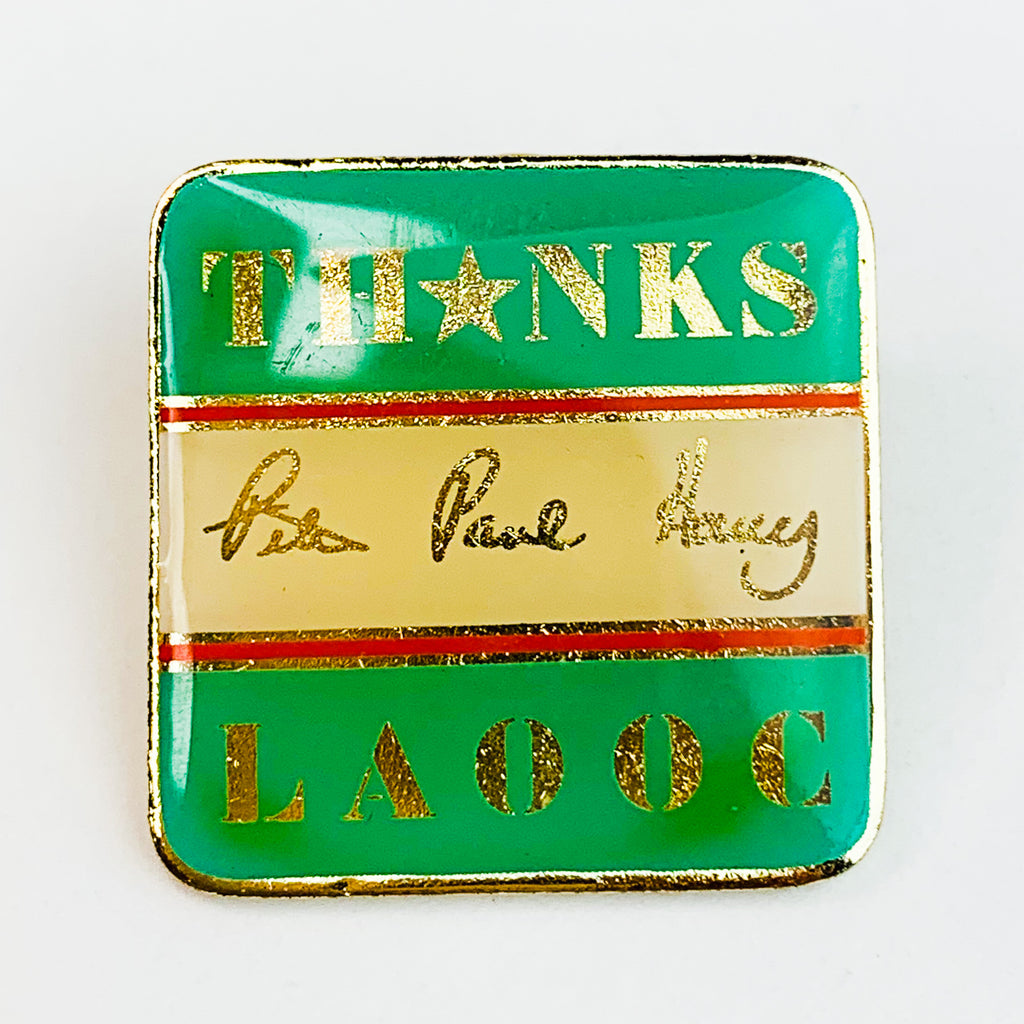 1984 LA Olympics LAOOC Thanks Souvenir Lapel Pin