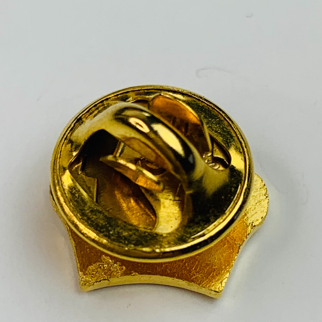 Fashion Gold Tone Crown Miniature Lapel Pin