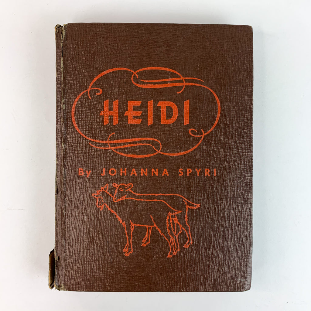 Heidi By Johanna Spyri Hardcover Antique Book 1944