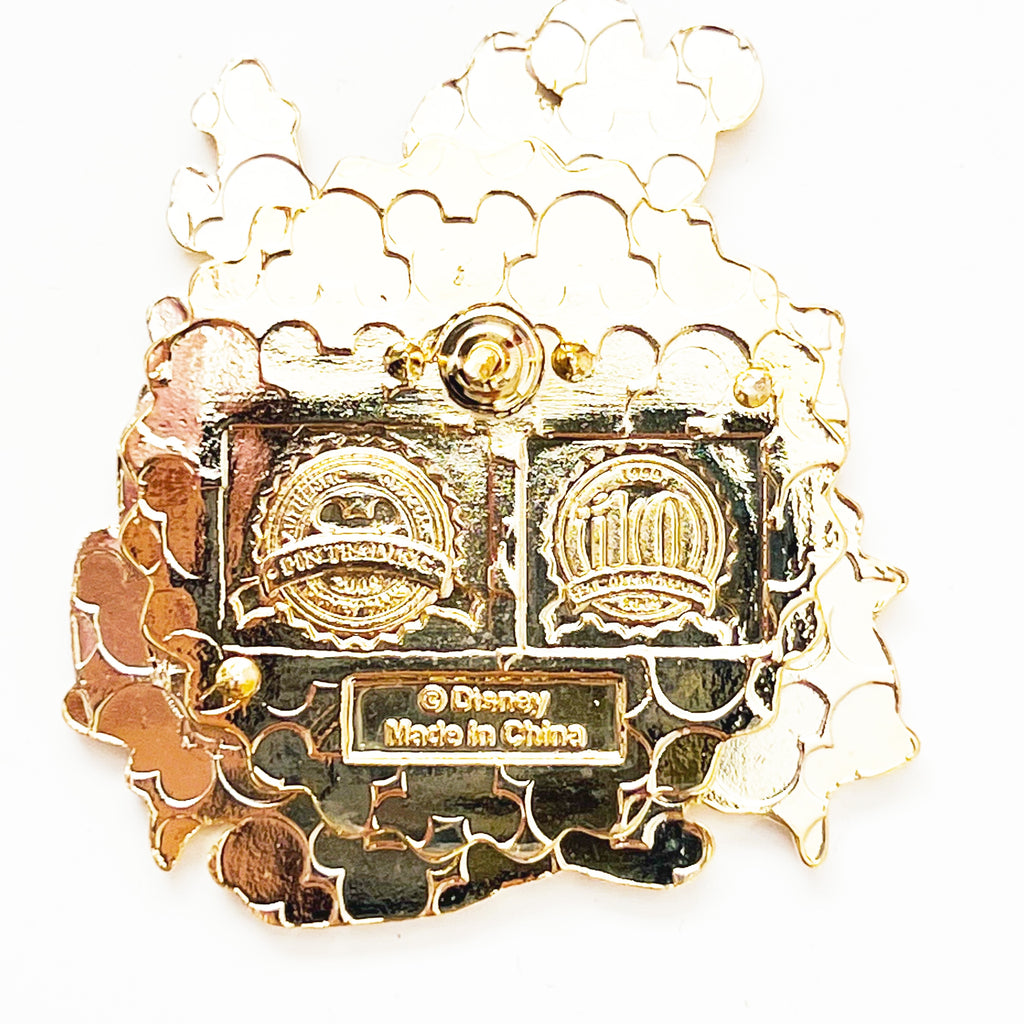 Disney DLR Pin Trading 10th Anniversary Logo Pluto Donald Mickey Goofy Pin
