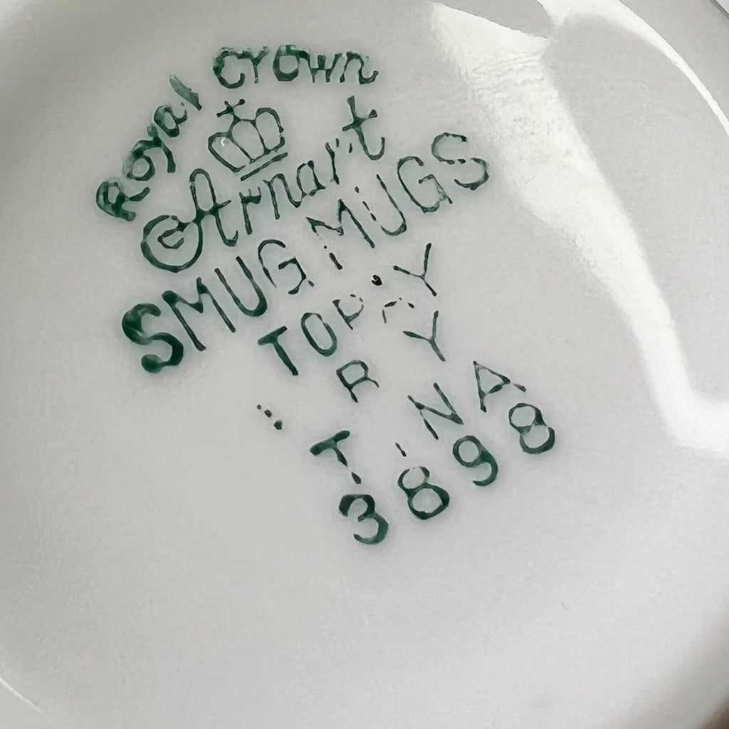 Vintage Royal Crown Arnart Smug Mugs