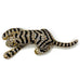 Vintage Rhinestone Tiger Brooch Gold Plated Pin