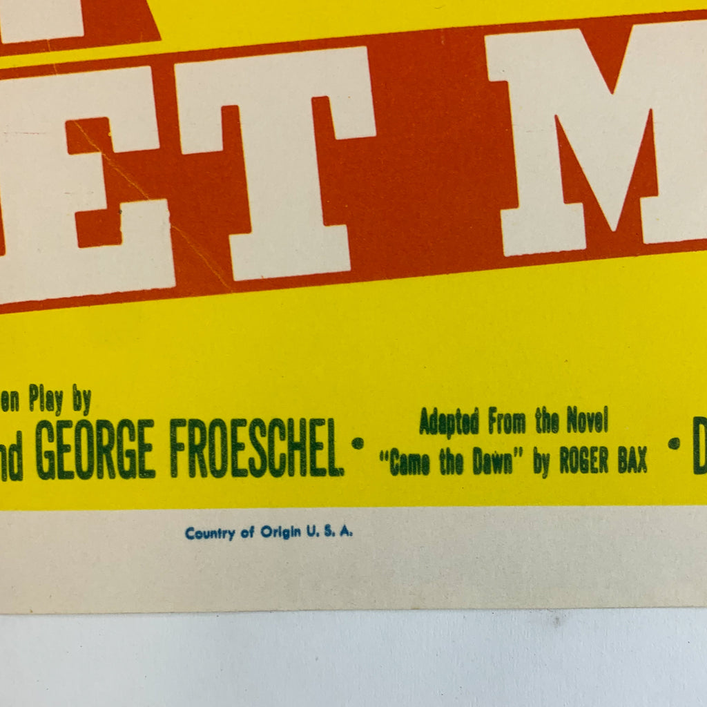 Vintage 1953 MGM Never Let me Go Clark Gable Gene Tierney #6 Lobby Card