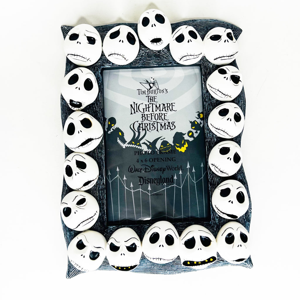 DISNEY Tim Burton The Nightmare Before Christmas Jack Skeleton Face 4x6" Frame