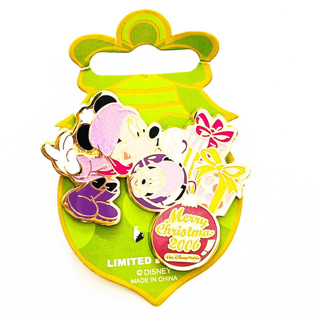 Disney Merry Christmas 2006 Character Ornament Collection Minnie Mouse LE 3000 Pin