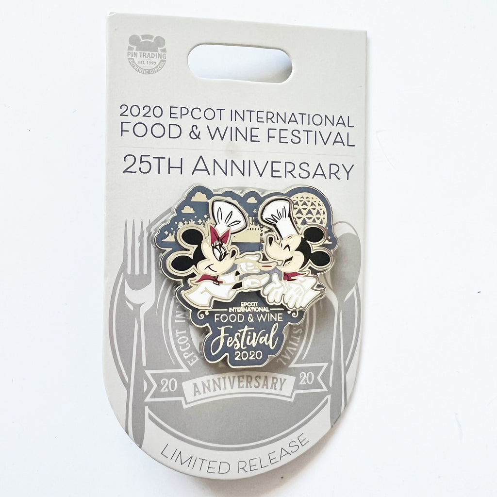 Disney Parks Epcot Food & Wine Festival Chef Mickey & Chef Minnie 2020 LR Pin