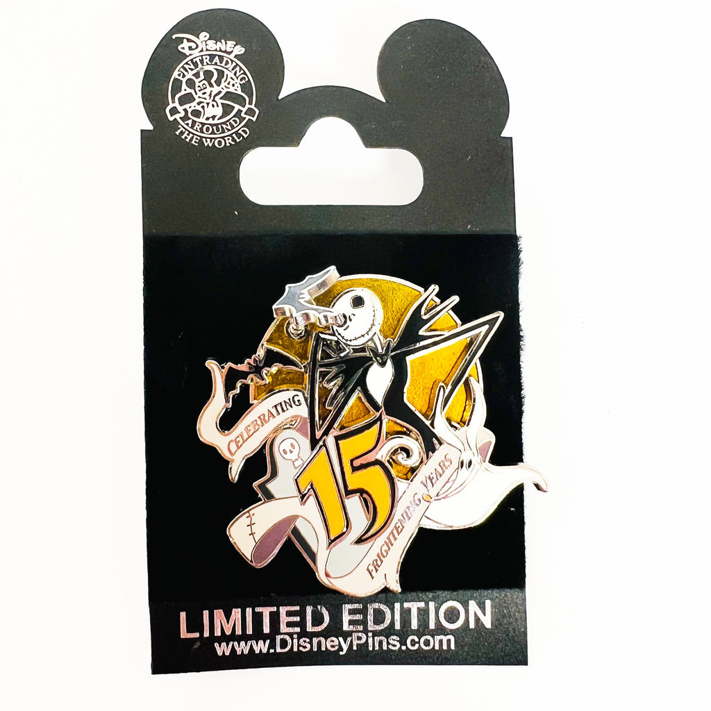 Disney Jack Skellington LE 1500 Celebrating 15 Frightening Years Pin