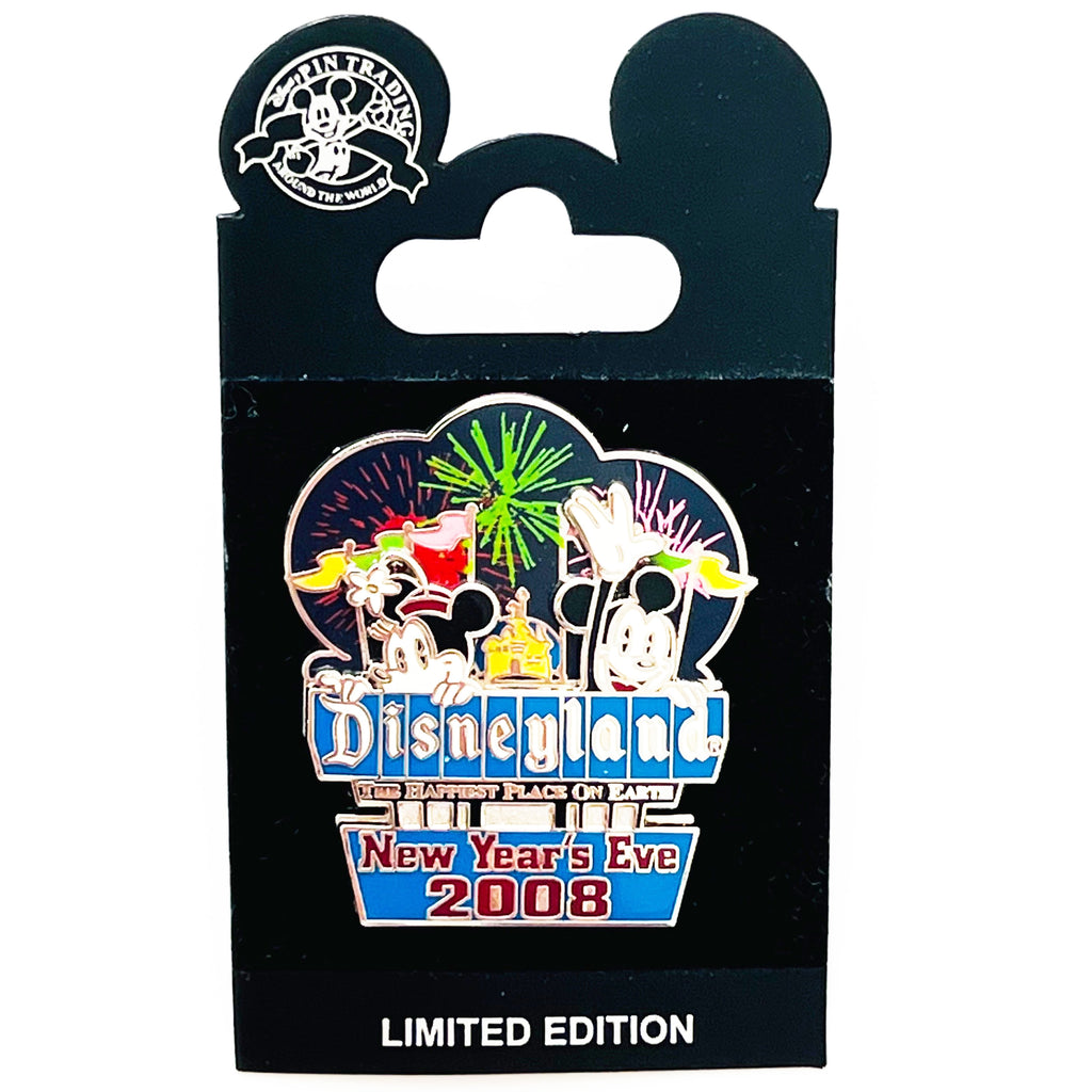 Disney DLR New Year's Eve 2008 Mickey And Minnie Classic LE 1000 Pin