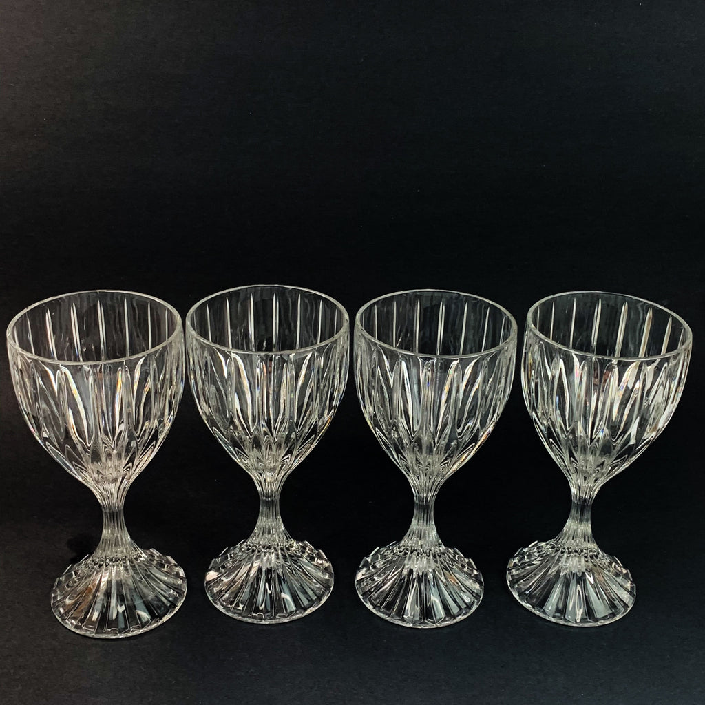 MIKASA Crystal Park Lane Pattern Goblet Glasses