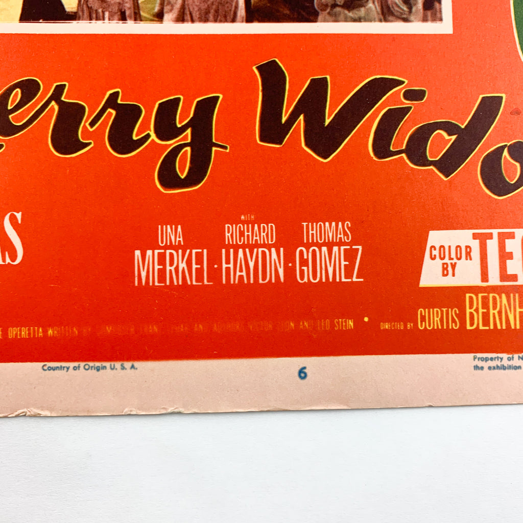 Vintage The Merry Widow MGM The Saucy Musical Lana Turner Lobby Card #6