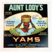 Scott Louisiana Aunt Lody's Yams #1 Sweet Potato Yam Postcard