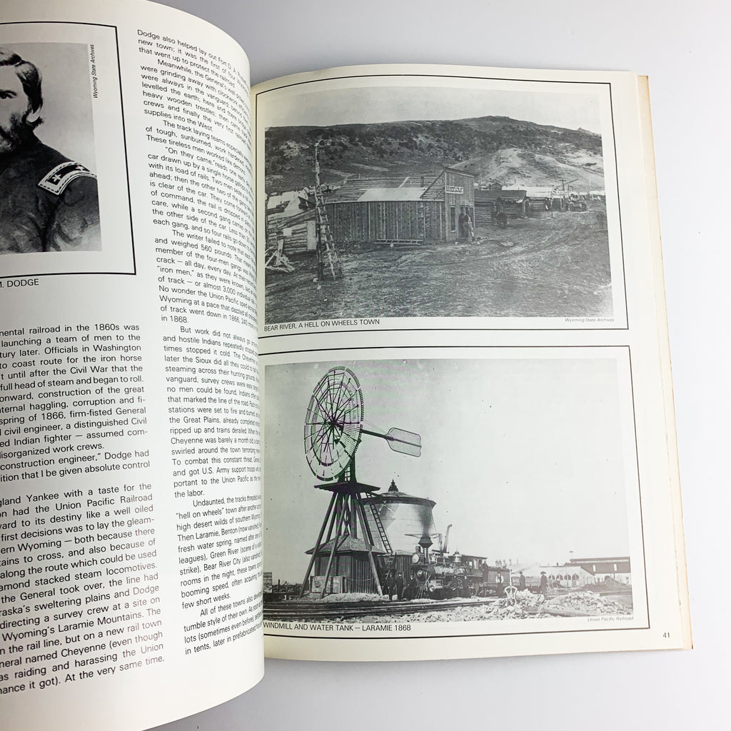 1976 Wyoming Upon The Great Plains Souvenir Historic Photographs Book