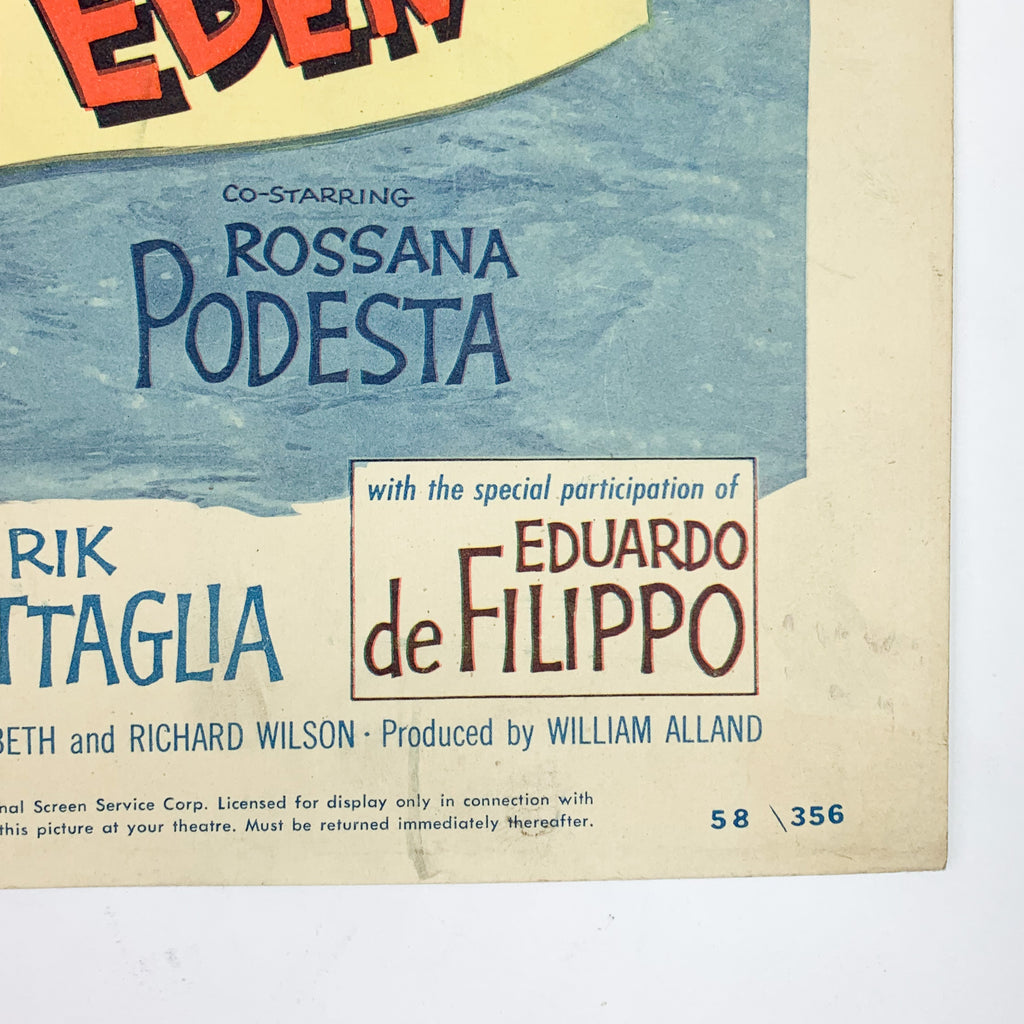 Raw Wind in Eden 1958 CinemaScope Esther Williams Jeff Chandler Lobby Card