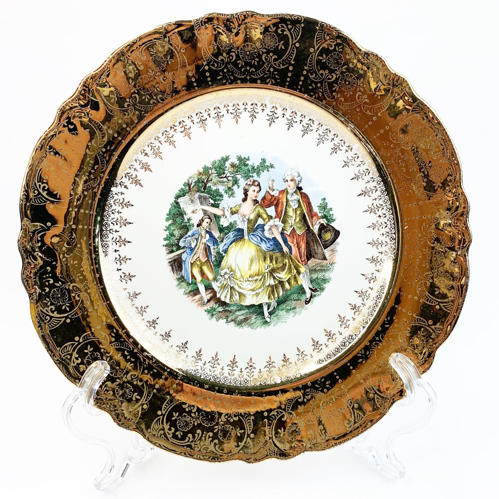 Vintage Vogue Dinnerware 22K Warranted Gold Plate