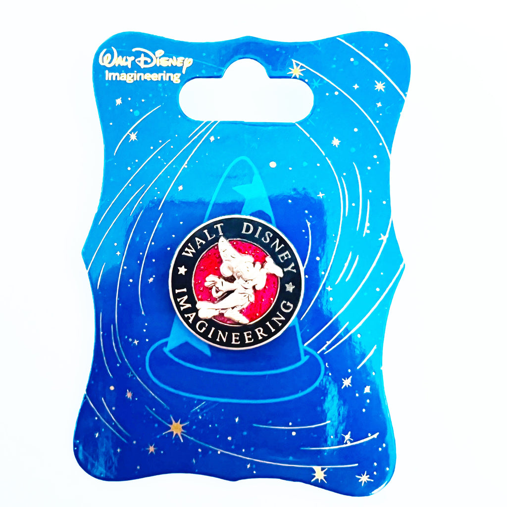 Walt Disney Imagineering WDI Gold Sorcerer Mickey Magenta Background Exclusive Pin