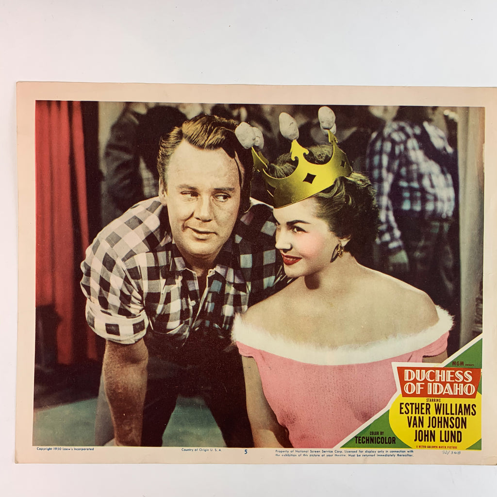 Duchess of Idaho Esther Williams 1950 #5 Color By Technicolor Lobby Card