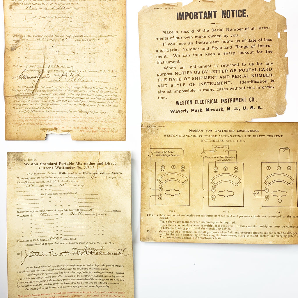 Antique Weston Portable Wattmeter
