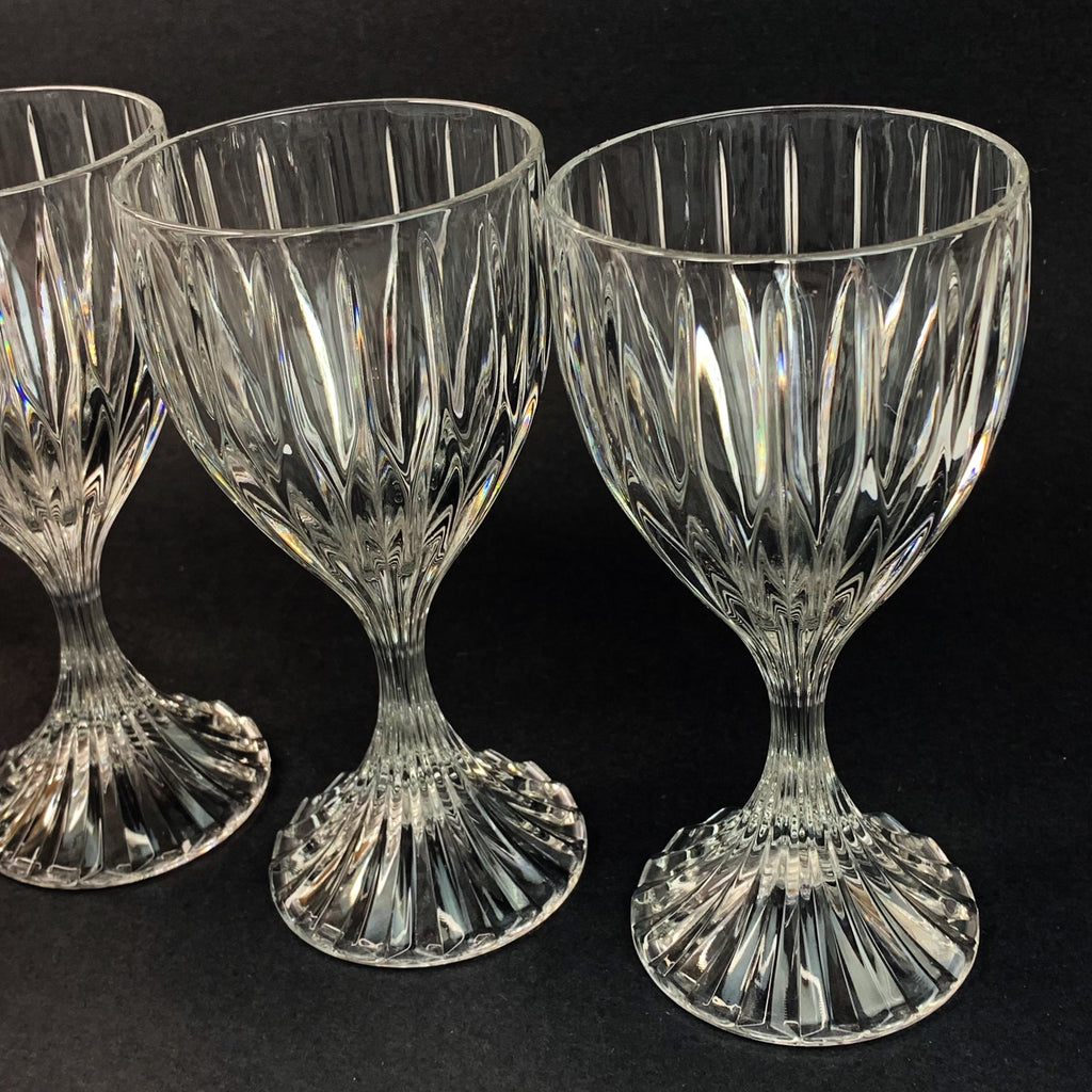 MIKASA Crystal Park Lane Pattern Goblet Glasses