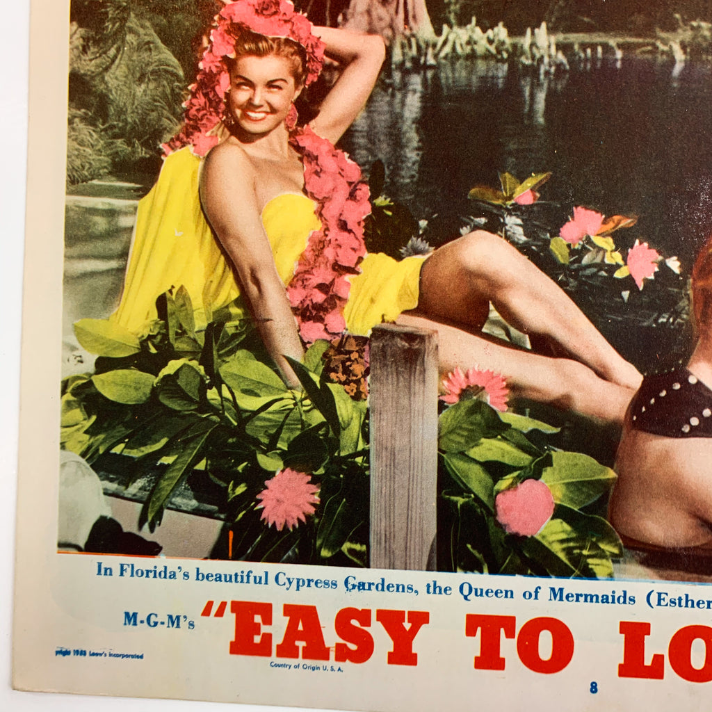 1953 MGM Easy To Love Esther Williams Tony Martin Technicolor Movie Lobby Card