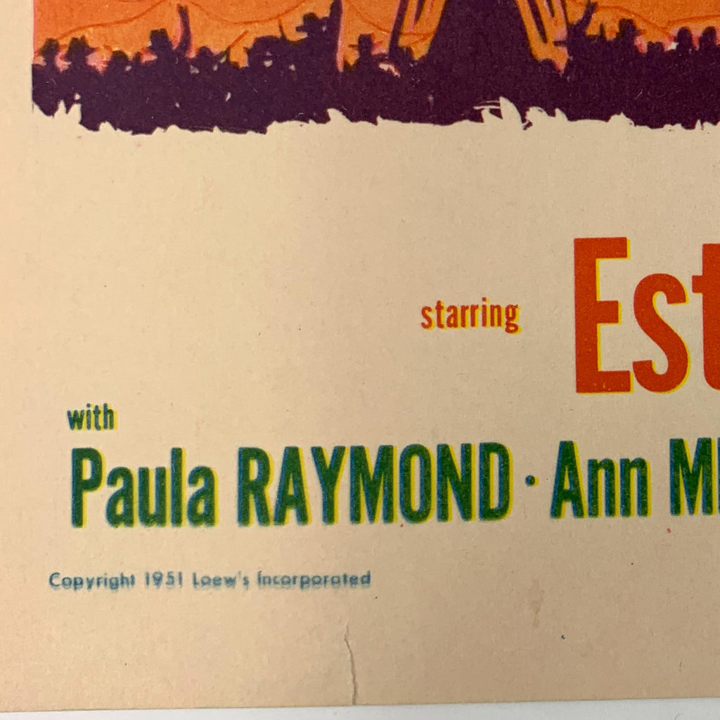 Texas Carnival 1951 MGM Musicals Esther Williams Red Skelton Lobby Card