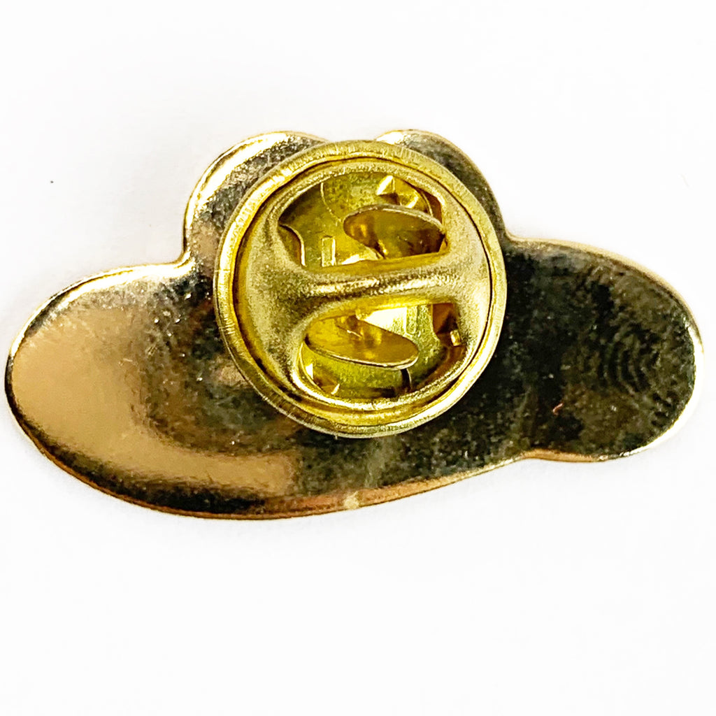 Vintage Stampede City GYRO District VIII Cowboy Hat Flower Lapel Pin