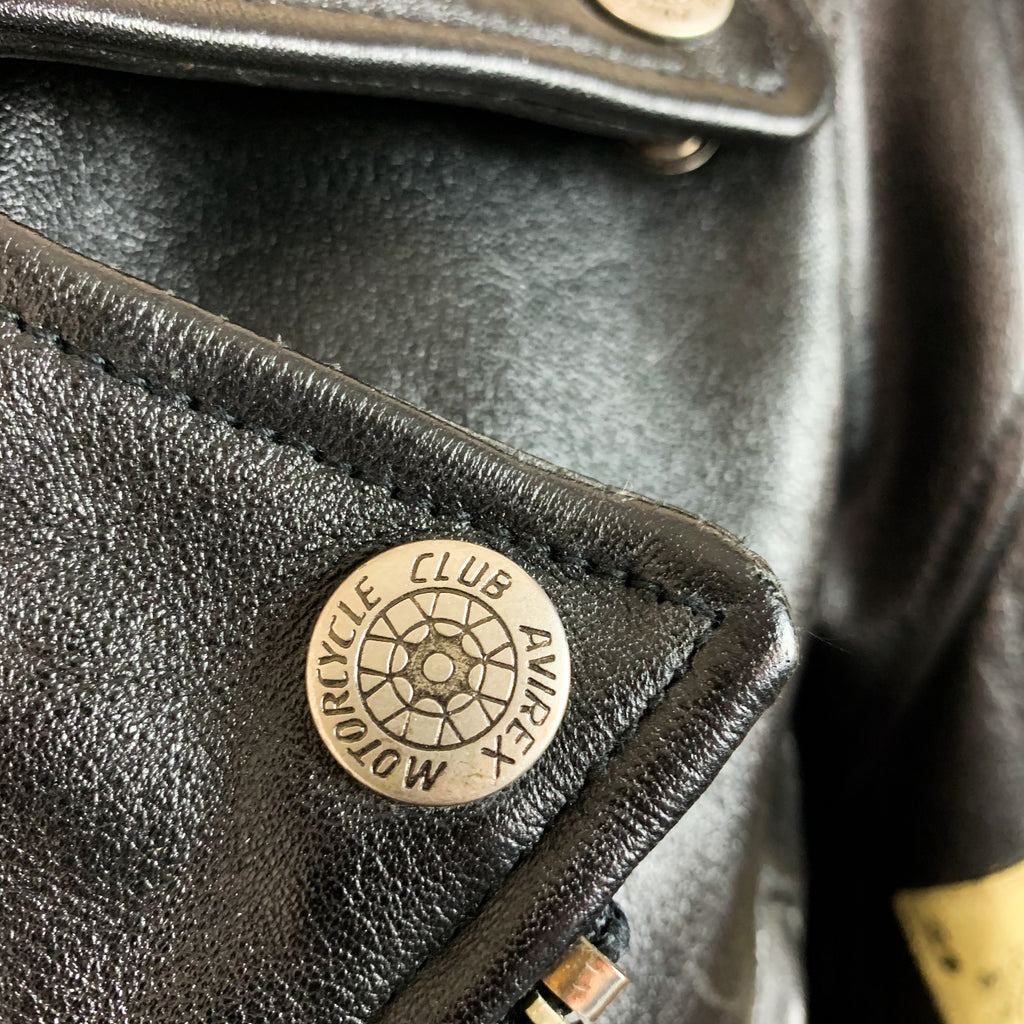 Vintage Avirex Leather Motorcycle Biker Jacket