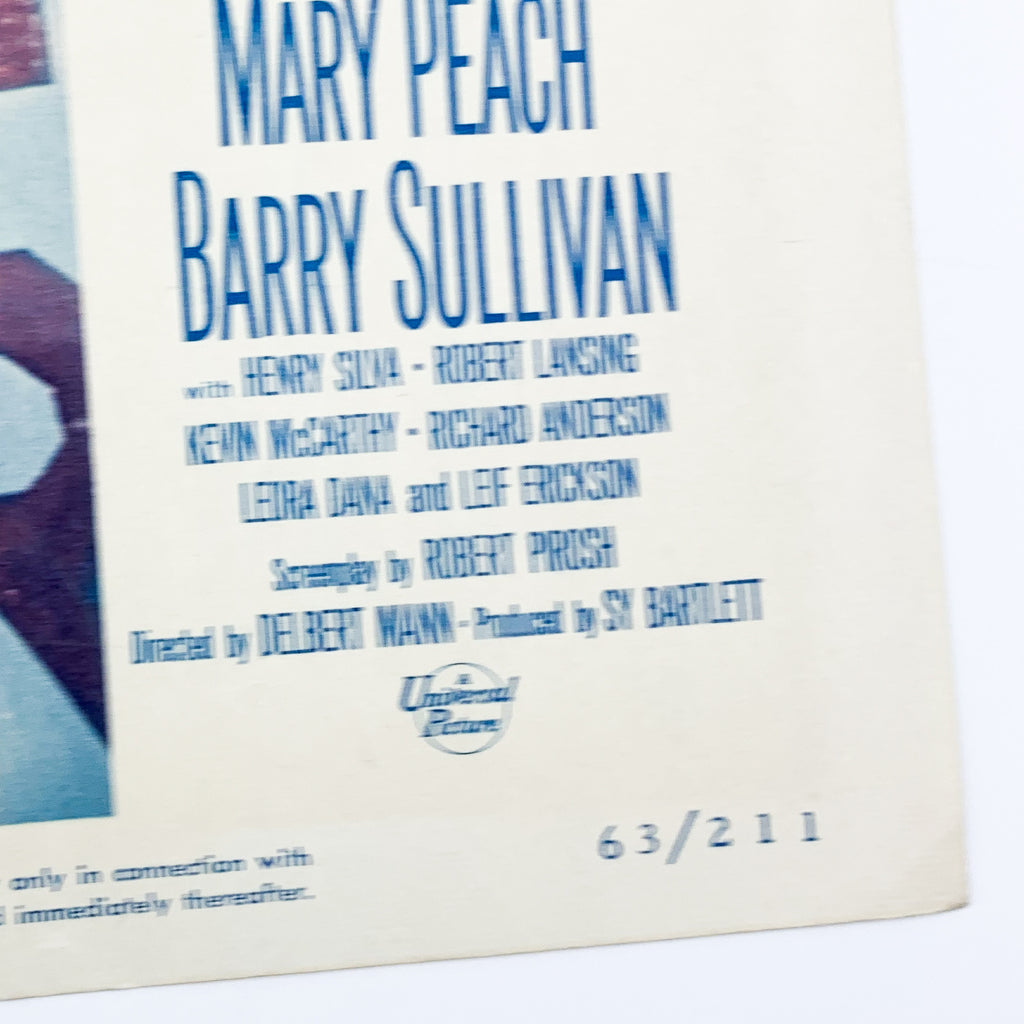 1963 A Gathering Of Eagles Rock Hudson Movie Lobby Card