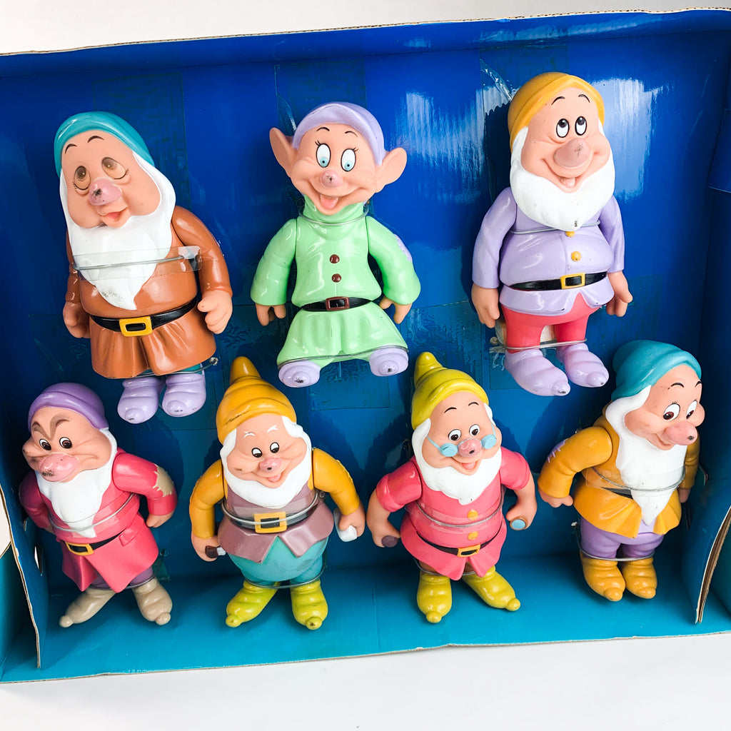 Vintage 1992 Walt Disney Snow White and Seven Dwarfs Set