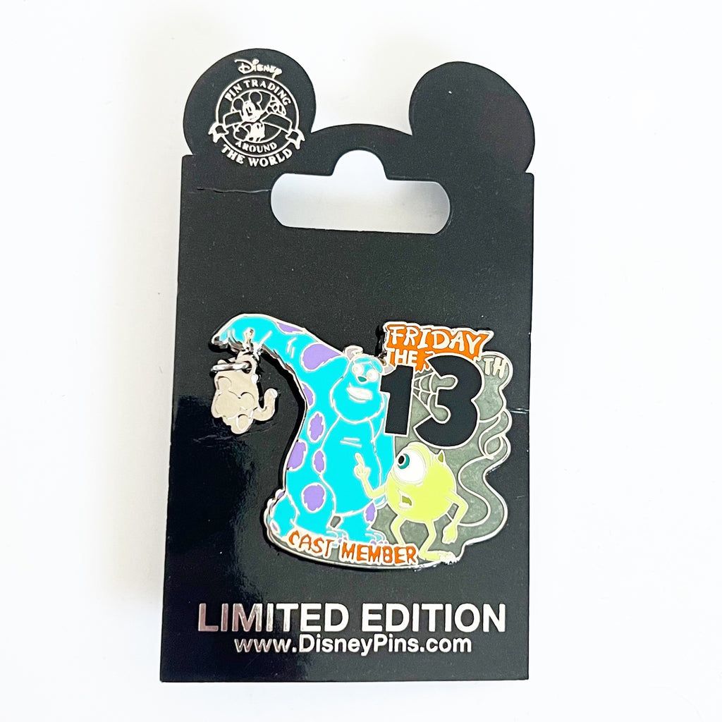 Disney Cast Exclusive Sulley & Mike Mondters Inc Friday The 13th Pin