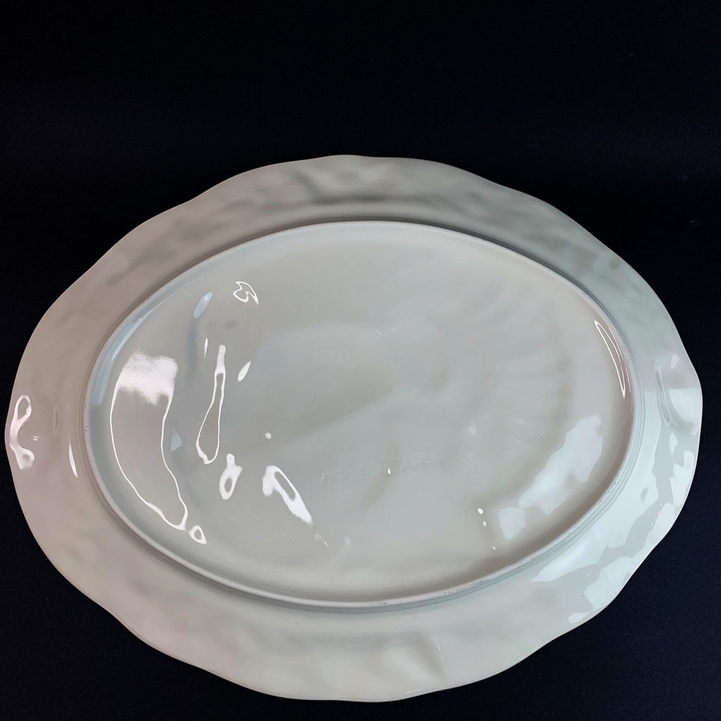 Vintage Ceramic Turkey Serving Tray Platter Japan