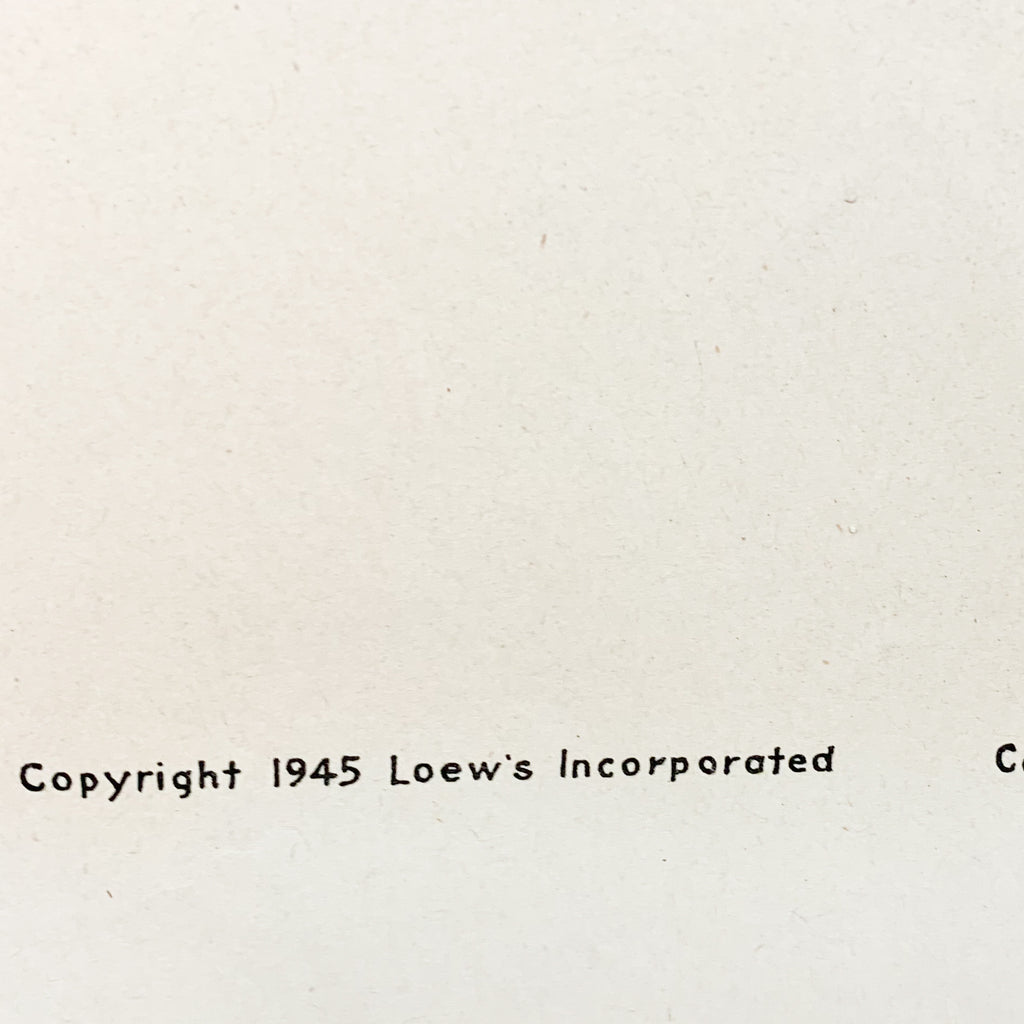 Thrill of A Romance 1945 Esther Williams MGM Technicolor Movie Poster