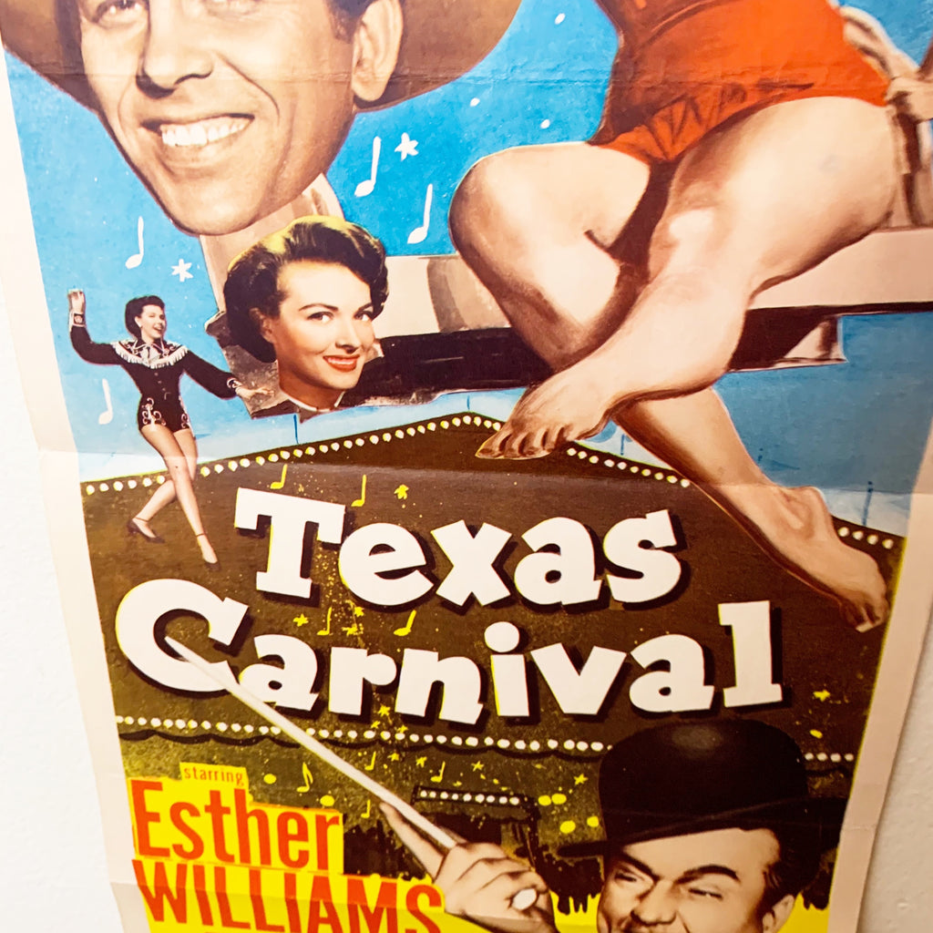 Texas Carnival 1950 Esther Williams MGM Red Skelton Movie Poster