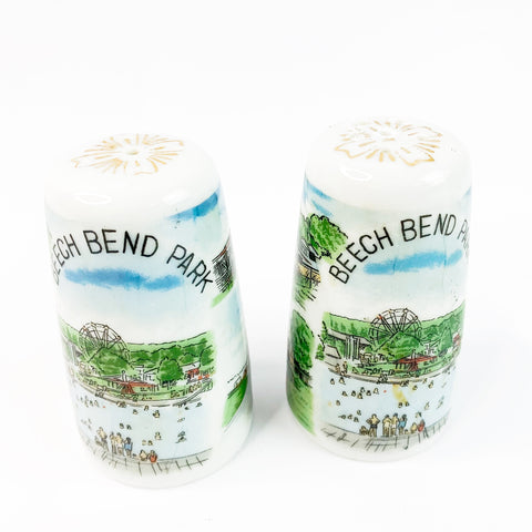 Vintage Beech Bend Souvenir Salt & Pepper Shakers