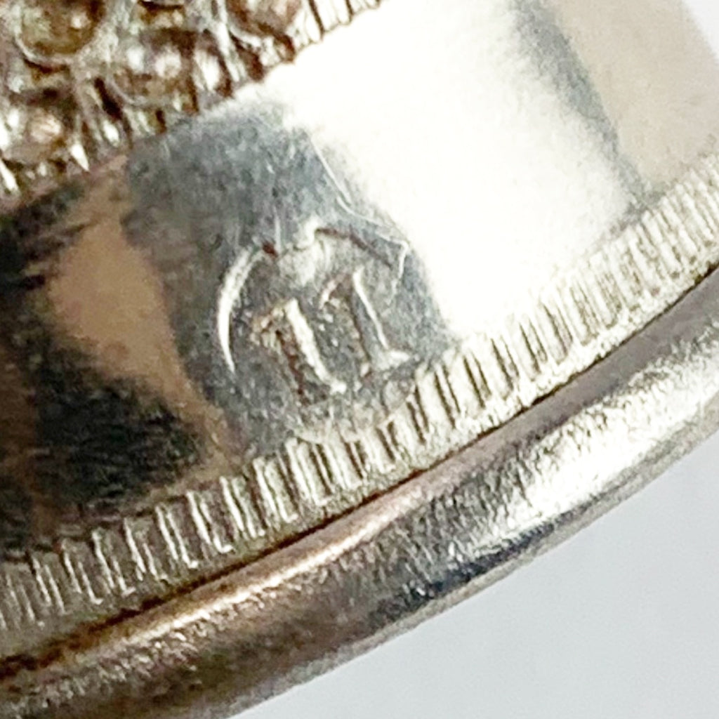 Vintage Germany Nickel Silver Thimble