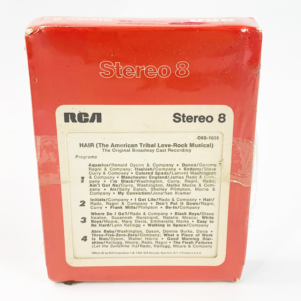 Vintage 1968 8 Track Hair Broadway Sealed